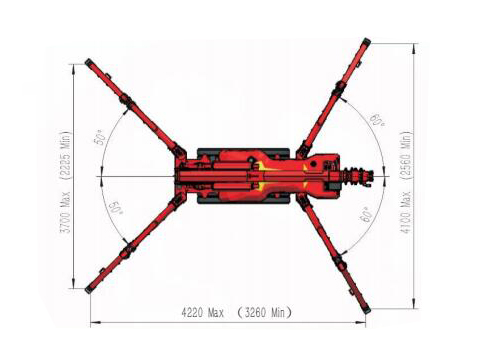 SPT299 微型履带吊机展开尺寸